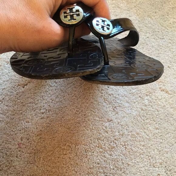 Tory Burch Thora Patent Leather Sandals - Picture 5 of 7